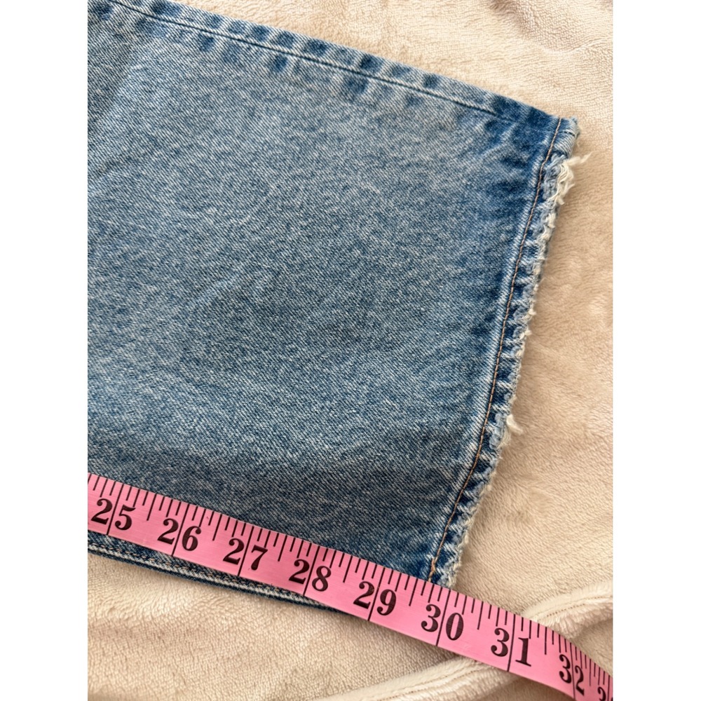 Moussy Vintage MV Belmont Straight Jeans Light Blue Distressed 30 540GSC11-2180 - Picture 9 of 9